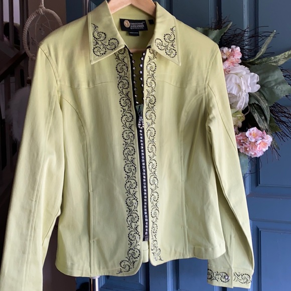 Christine Alexander jacket with Swarovski crystals Great For Christmas Parties - Picture 3 of 10